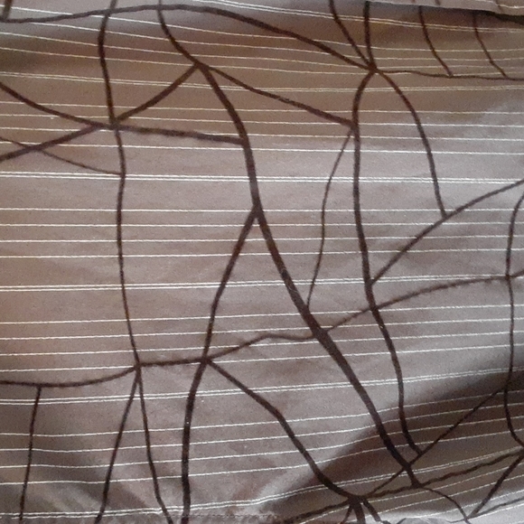 Eighty eight mens button down large brown gold velour stripe long sleeve XXL - Picture 2 of 11